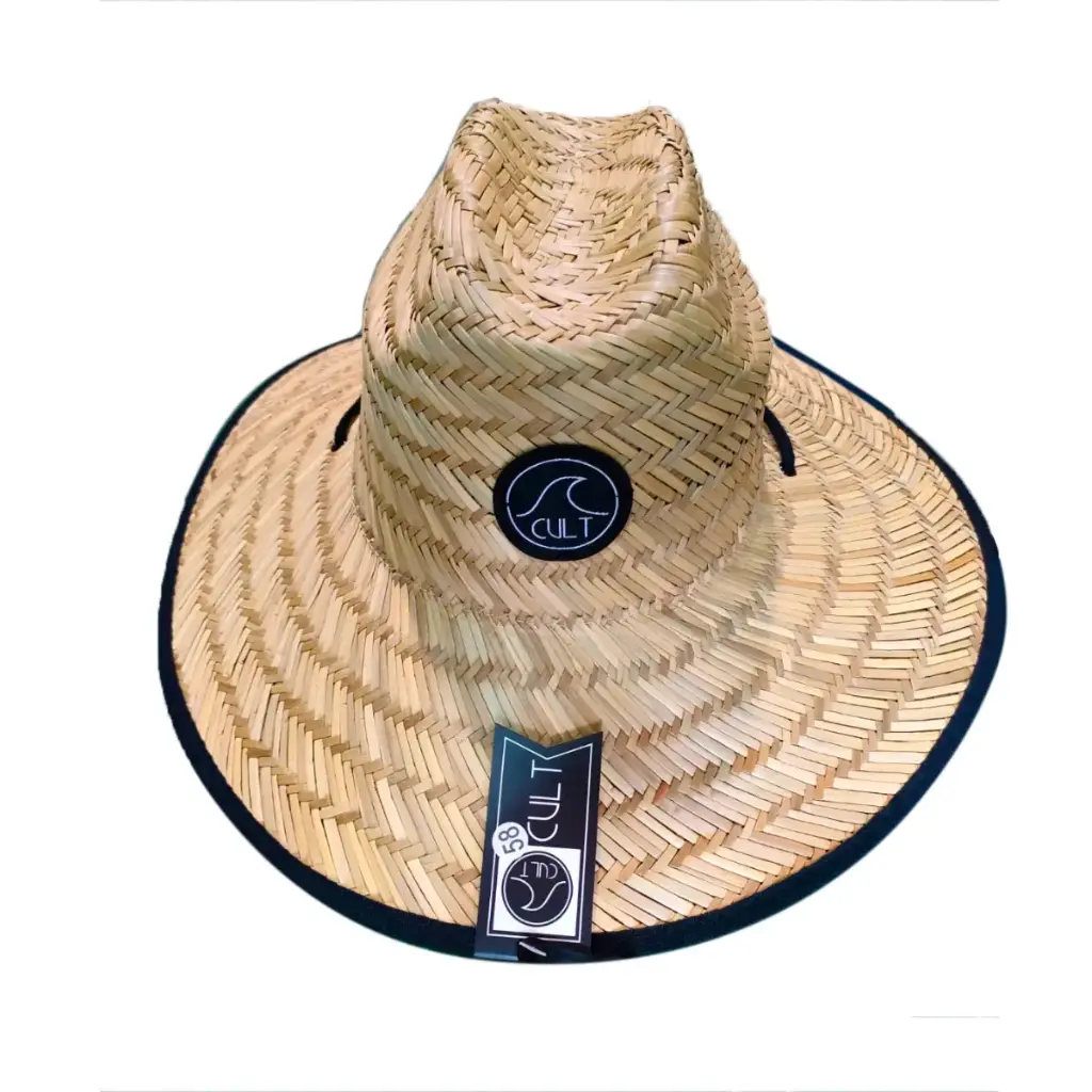 GORRO CULT PAJA OLA BORDE NEGRO